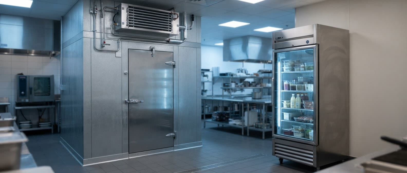 Commercial walk-in coolers and refrigeration equipment