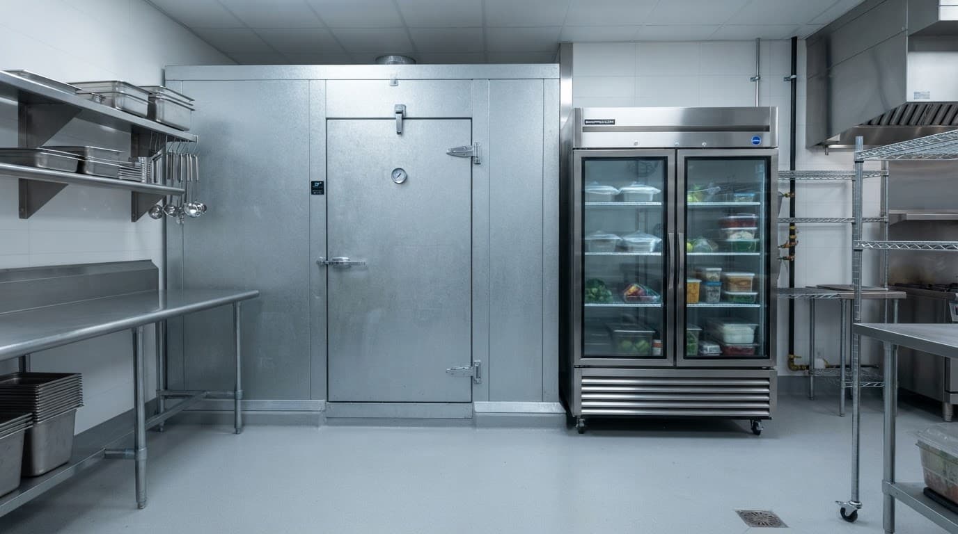 Commercial refrigeration walk-in coolers and freezers